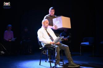 Здобувачі освіти ЛДУБЖД відвідали виставу Львівського Театру Незламних