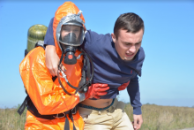 ЛДУ БЖД  спільно з ЄС проводять масштабні Міжнародні польові навчання EU-CHEM-REACT на базі полігону ДП «Екотрансенерго»