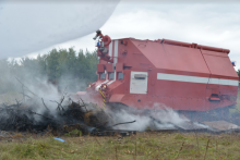 Третій день навчань: пожежний танк,  ДТП,  підведення підсумків та урочисте закриття Міжнародних польових навчань EU-CHEM-REACT