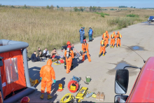 ЛДУ БЖД  спільно з ЄС проводять масштабні Міжнародні польові навчання EU-CHEM-REACT на базі полігону ДП «Екотрансенерго»