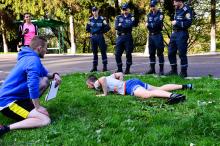 В  Університету відбулись змагання з кросфіту приурочені до святкування Дня пожежної охорони (ВІДЕО)