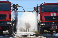 ЛДУ БЖД  спільно з ЄС проводять масштабні Міжнародні польові навчання EU-CHEM-REACT на базі полігону ДП «Екотрансенерго»