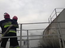 Курсанти Університету вдосконалюють практичні навички із гасіння пожеж в резервуарах із нафтою та нафтопродуктами на території Львівської нафтобази ПАТ «Концерн Галнафтогаз»