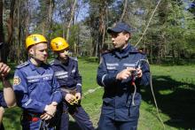 Відпрацювання вправ на базі висотно-рятувального комплексу «Альпін-парк»