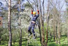 Відпрацювання вправ на базі висотно-рятувального комплексу «Альпін-парк»