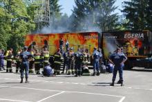  Випускники Університету пройшли своє останнє практичне заняття на тренувальному комплексі "EGERIA"
