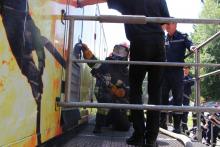  Випускники Університету пройшли своє останнє практичне заняття на тренувальному комплексі "EGERIA"