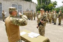 На кафедрі військової підготовки Львівського державного університету безпеки життєдіяльності завершились навчання майбутніх офіцерів запасу 