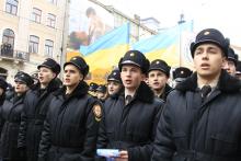 Сьогодні на площі Ринок у Львові курсанти нашого Університету спільно заспівали Гімн України Сьогодні на площі Ринок у Львові курсанти нашого Університету спільно заспівали Гімн України