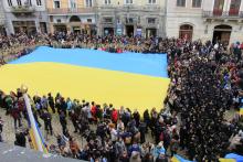 Сьогодні на площі Ринок у Львові курсанти нашого Університету спільно заспівали Гімн України Сьогодні на площі Ринок у Львові курсанти нашого Університету спільно заспівали Гімн України