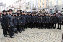 Сьогодні на площі Ринок у Львові курсанти нашого Університету спільно заспівали Гімн України Сьогодні на площі Ринок у Львові курсанти нашого Університету спільно заспівали Гімн України