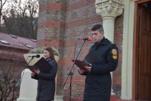 Курсанти університету долучилися до Загальнонаціональної хвилини мовчання та громадської акції «Запали свічку пам’яті»