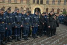 Курсанти університету долучилися до Загальнонаціональної хвилини мовчання та громадської акції «Запали свічку пам’яті»