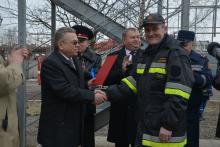 На базі Навчально-тренувального полігону Університету відкрили багатофункціональний тренажер для практичної підготовки рятувальників