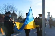 Представники Університету взяли участь в урочистому церемоніалі підняття Державного Прапора України Представники Університету взяли участь в урочистому церемоніалі підняття Державного Прапора України