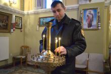 Віфлеємський Вогонь Миру в університетському храмі