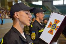 В Університеті відбулись урочистості з нагоди складання Присяги служби цивільного захисту першокурсниками та Дня знань. 