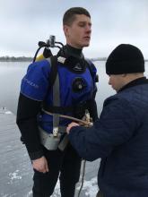 В Університеті проведено практичне заняття з підготовки фахівців водолазної справи