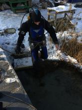 В Університеті проведено практичне заняття з підготовки фахівців водолазної справи