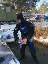 В Університеті проведено практичне заняття з підготовки фахівців водолазної справи