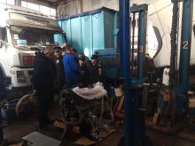 Слухачі 4-го курсу спеціальності «Транспортні технології» провели позапланове практичне заняття на базі станції технічного обслуговування VOLVO TRUCKS SERVICE