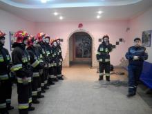 В навчальній пожежно-рятувальній частині Університету відпрацьовано практичне заняття з газодимозахисниками чергових караулів