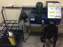 В навчальній пожежно-рятувальній частині Університету проведені заняття з особовим складом чергових караулів щодо перевірки апаратів на стисненому повітрі спеціальною випробувальною станцією LABTEC LABRONIK 1500 