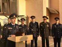 Урочиста зміна караулів Навчальної пожежно-рятувальної частини 