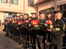 Урочиста зміна караулів Навчальної пожежно-рятувальної частини 