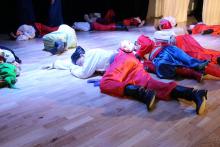 Курсанти Університету презентували глядачам жартівливу виставу "Пропала грамота"