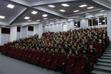Курсанти Університету презентували глядачам жартівливу виставу "Пропала грамота"