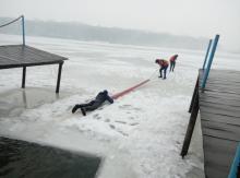 Відбулося практичне заняття із надання допомоги потопаючим у зимовий період