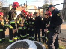 Курсанти 4 курсу вдосконалювали свої практичні навички з організації гасіння пожеж на Львівському фанерному заводі