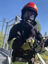 Курсанти 4-го курсу Інституту пожежної та техногенної безпеки вдосконалюють  практичні навики з організації гасіння пожеж у цивільних будівлях