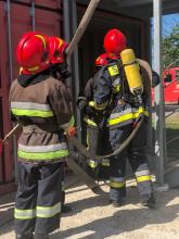 Курсанти 4-го курсу Інституту пожежної та техногенної безпеки вдосконалюють  практичні навики з організації гасіння пожеж у цивільних будівлях