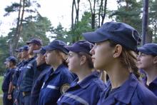 На табірному зборі курсанти відсвяткували День прапора