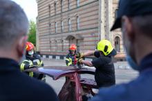 В Університеті проведено заняття з безпечного та належного використання пневматичного та гідравлічного аварійно-рятувального обладнання