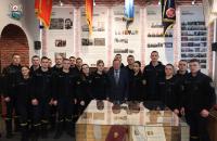 Курсанти Львівського державного університету безпеки життєдіяльності відвідали кімнату національно-патріотичного виховання