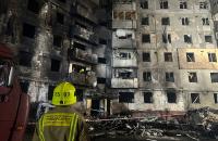 Курсанти, викладачі та психологи ЛДУБЖД працюють на місці російського удару по Тернополю