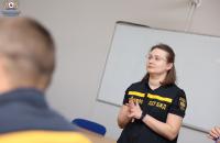 Заняття з психологічної підготовки для майбутніх рятувальників у рамках навчальної практики психологів