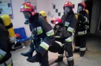 В навчальній пожежно-рятувальній частині Університету відпрацьовано практичне заняття з газодимозахисниками чергових караулів