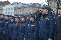 Курсанти Львівського державного університету безпеки життєдіяльності взяли участь в акції на підтримку полонених українських моряків