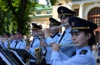 Оркестр Львівського державного університету безпеки життєдіяльності взяв участь у параді до Всесвітнього Дня музики