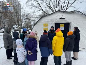 ЛДУБЖД проводить безпекові заняття для школярів у пунктах допомоги в Києві