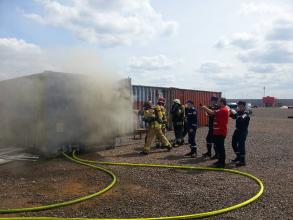 Курсанти ЛДУ БЖД та пожежні з країн ЄС та США вчилися реагувати на надзвичайні ситуації  транскордонного характеру