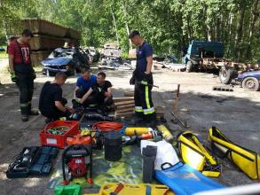 Курсанти ЛДУ БЖД та пожежні з країн ЄС та США вчилися реагувати на надзвичайні ситуації  транскордонного характеру