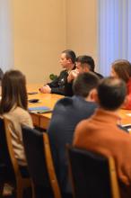 Секретар  Ради молодих вчених ЛДУ БЖД взяв участь у  робочій зустрічі академіка НАН України  Зіновія Назарчука  з головами Рад молодих вчених