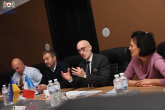 До Університету з робочим візитом завітала делегація Посольства Французької Республіки в Україні на чолі з аташе з правоохоронних питань