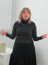 Заслужена артистка України Олена Баша провела майстер-клас із постановки голосу для усних перекладачів