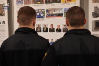 Курсанти Львівського державного університету безпеки життєдіяльності відвідали кімнату національно-патріотичного виховання